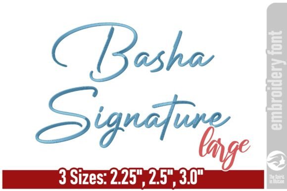 Basha Signature Font - Large: A Designer's Review for Boutique Sweatshirts