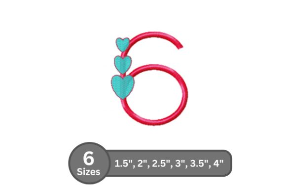 Candy Heart Number -6: Embroidery Design Review