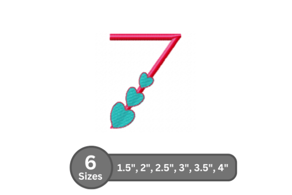 Candy Heart Number -7: An Embroidery Design Review