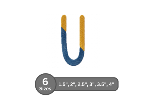 Chalk Split Alphabet -U: A Designer’s Review for Boutique Sweatshirt Embroidery