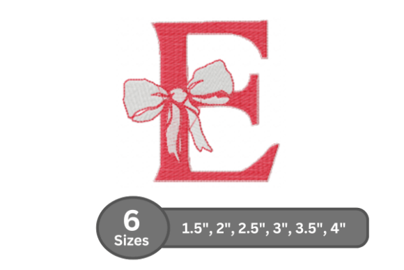 Cherry Knot Alphabet - E