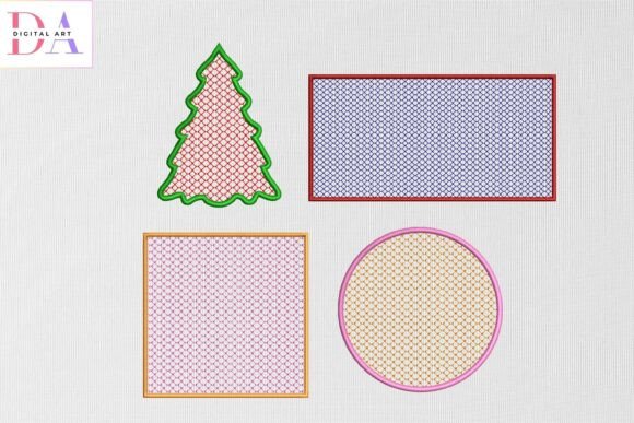 Geometric Frames and Tree Review for Real Embroidery Projects