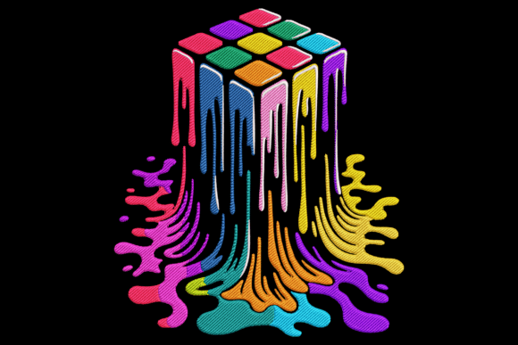h1Melting Rainbow Cube: A Seasonal Embroidery Gem for Holiday Makers/h1