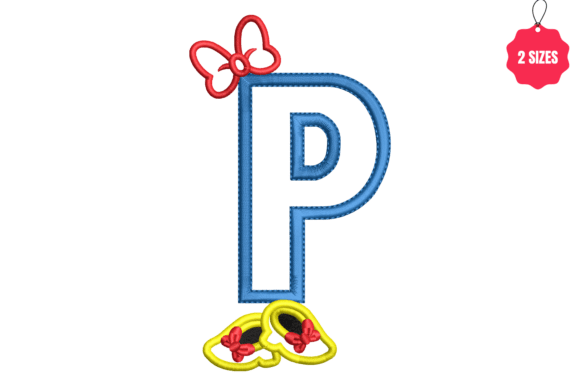 Letter P with Bow – A Designer’s Review for Boutique Sweatshirt Embellishment