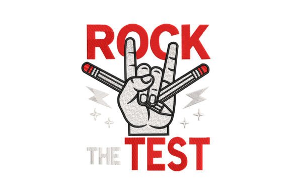 Rock the Test Pencil Hand: A Craft Fair-Ready Embroidery Design?